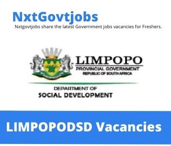 New x1 Limpopo Department of Social Development Vacancies 2024 | Apply Now @www.dsd.limpopo.gov.za for Institutional Monitoring Evaluation, Director General Records Jobs