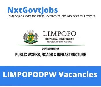 New x1 Limpopo Department of Public Works, Roads and Infrastructure Vacancies 2024 | Apply Now @www.dpw.limpopo.gov.za for Director Hod Support, Acquisition Contract Management Jobs