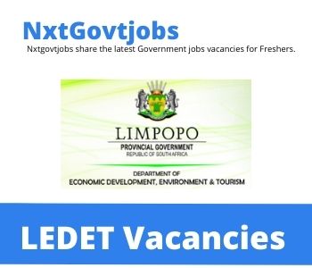 New x1 Limpopo Department of Economic Development Vacancies 2024 | Apply Now @www.ledet.gov.za for Institutional Monitoring Evaluation, Director General Records Jobs